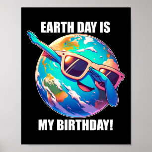 Affiche Jour des terres Est Mon Anniversaire Avril 22 Enfa