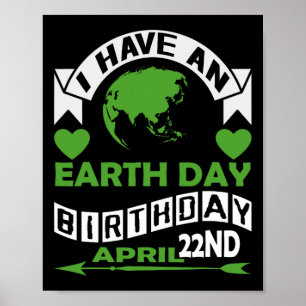 Affiche Jour des terres Est Mon Anniversaire Pro Environme