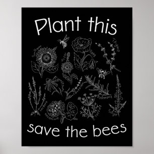 Affiche Jour des terres Gardener Plante Ces Sauvent Les Ab