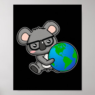 Affiche Jour des terres Koala Oear Cadeau Design