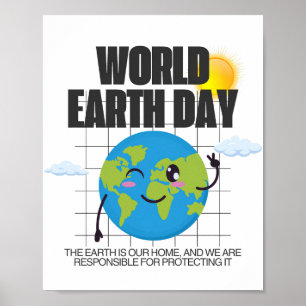 Affiche Jour des terres mondial - 22 avril Protéger notr