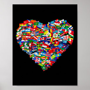 Affiche Jour des terres mondial des drapeaux 1