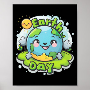 Affiche Jour des terres Pour Enfants Jour des terres Funny