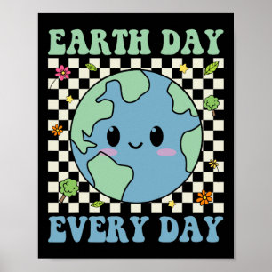 Affiche Jour des terres Quotidien Conscience De l'environn