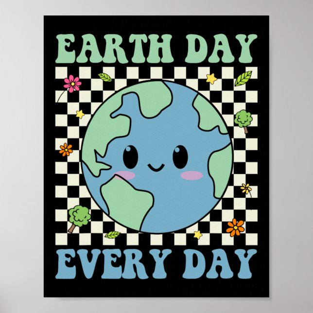 Affiche Jour des terres Quotidien Conscience De l'environn (Devant)