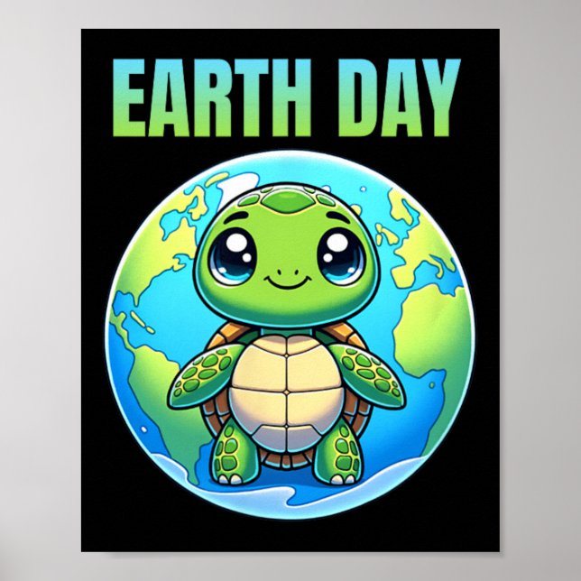 Affiche Jour des terres Restaurer Earth Turtle 2025 (Devant)