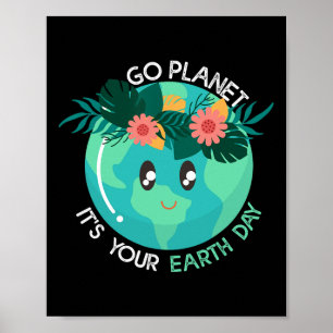 Affiche Jour des terres Restaurer Terre Nature Planète Met