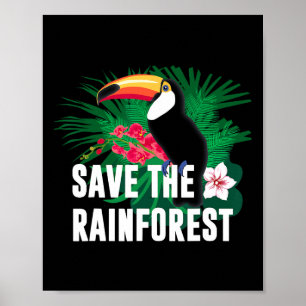 Affiche Jour des terres Sauvez La Forêt-Rainforest