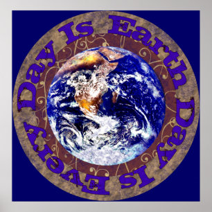 Affiche Jour des terres tous les jours