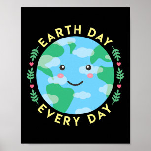 Affiche Jour des terres Tous Les Jours Aimer L'Environneme