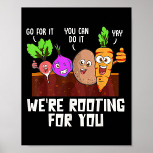 Affiche Jour D'Essai Motivationnel Drôle Légumes Digne Cad