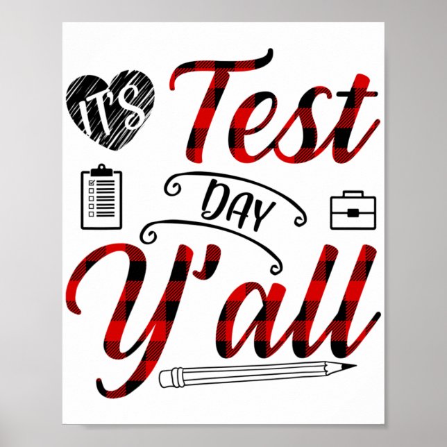 Affiche Jour d'essai Test de Yall Teacher Test (Devant)
