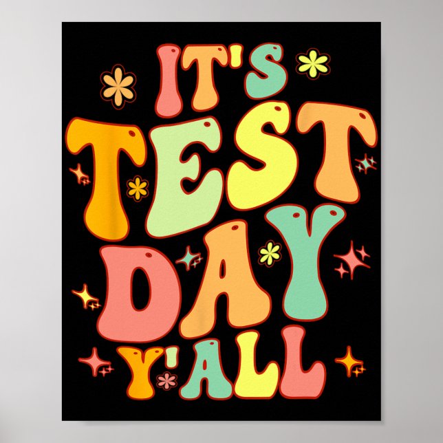 Affiche Jour D'Essai Yall Funky Test Day Pour Enseignant O (Devant)