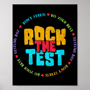 Affiche Jour d'essais Test Retro Motivational Teacher St
