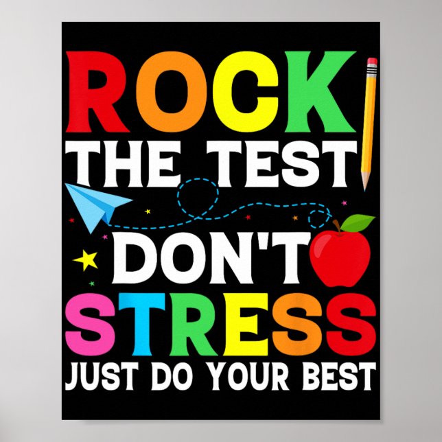 Affiche Jour d'essais Test Retro Motivational Teacher St (Devant)