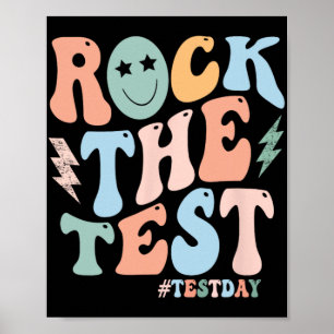 Affiche Jour d'essais Test Retro Motivational Teacher St