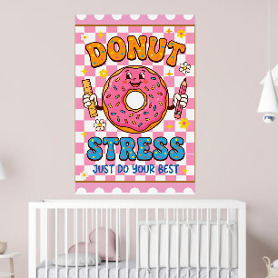 Affiche Jour d'examen drôle Ne stresse pas, fais juste de 