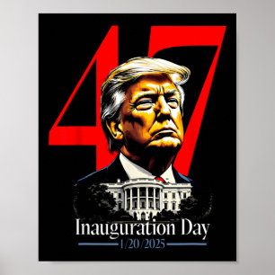 Affiche Jour d'investiture du président Trump 2025 