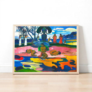 Affiche Jour du Dieu (Mahana no atua) par Paul Gauguin