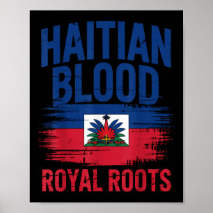 Affiche Jour du drapeau d'Haïti Racines haïtiennes
