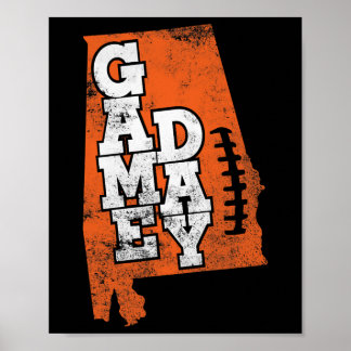 Affiche Jour du match de football en panne