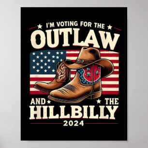 Affiche Jour du scrutin américain hors-la-loi Hillbilly 20