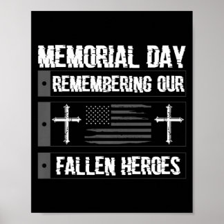 Affiche Jour du Souvenir En souvenir des héros tombés amér