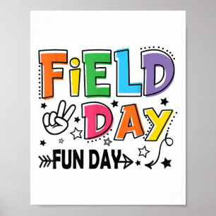 Affiche Jour du terrain Jour du plaisir pour les enfants e