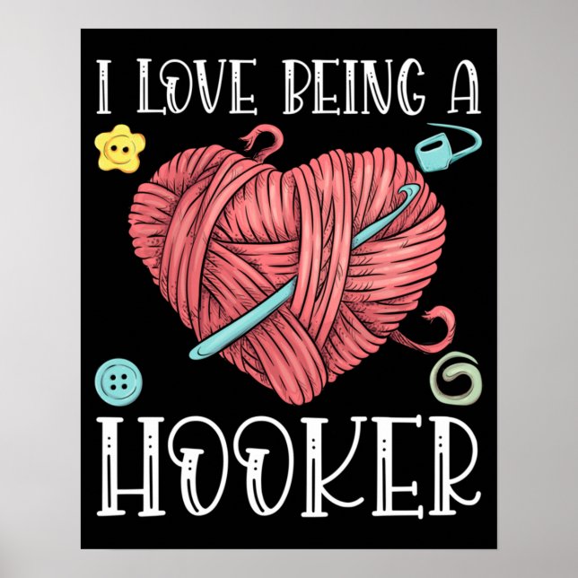 Affiche Jour du Tricot du Crochet de fil (Devant)