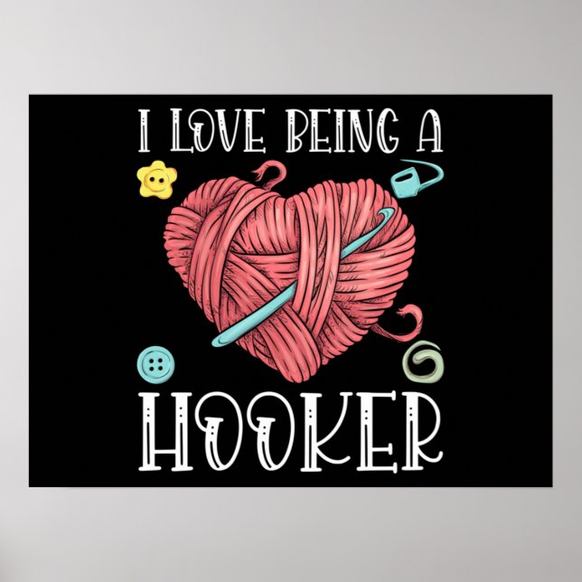 Affiche Jour du Tricot du Crochet de fil (Devant)