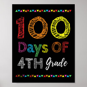 Affiche Jour Enfants Don 100 Jours De 4E Année 100 Jours D