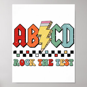 Affiche Jour Enseignant Motivation Étudiant Retro Rock The