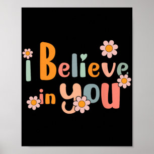 Affiche Jour Enseignant Motivationnel Super Je Crois En Vo