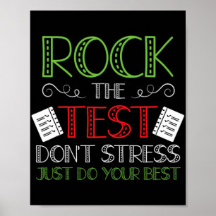 Affiche Jour Faites votre meilleur État Test Enseignant Ga