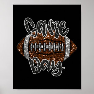 Affiche Jour Football Bling Bling Football Lover Automne