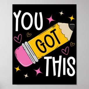 Affiche Jour Où Vous Avez Ce Mignonne Enseignant Au Crayon
