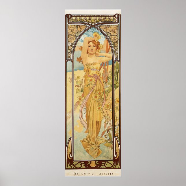 Affiche Jour par Alfons Mucha (Devant)