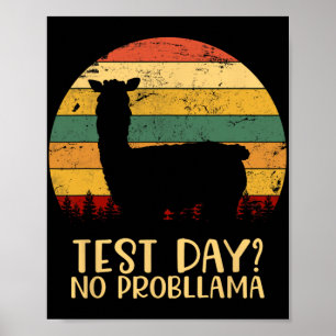 Affiche Jour Pas de problème Silhouette Enseignant Gradua
