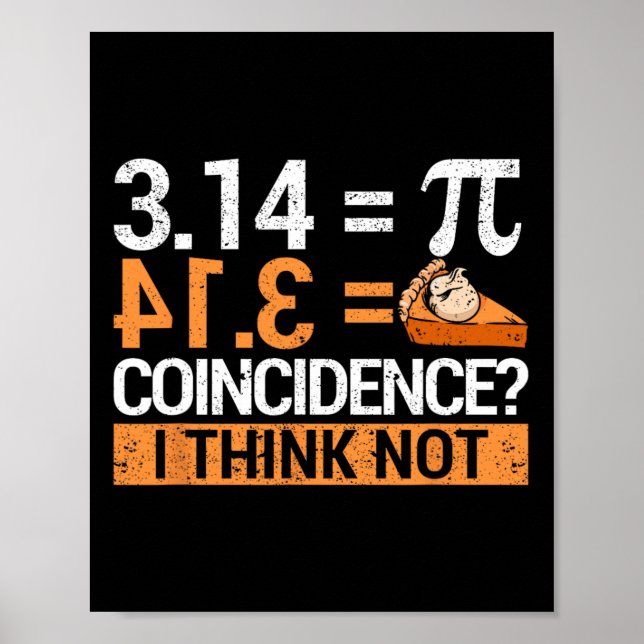 Affiche Jour Pi 3.14 Jour Pi 3.14 Les Maths Sont Une Pièce (Devant)