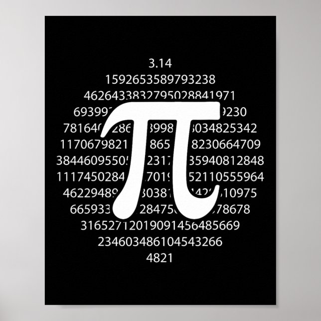 Affiche Jour Pi 3.14 Jour Pi Amusant Math Lover Joyeux Jou (Devant)