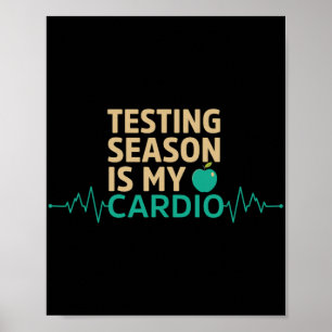 Affiche Jour Pour Les Tests D'Enseignants La Saison Est Mo