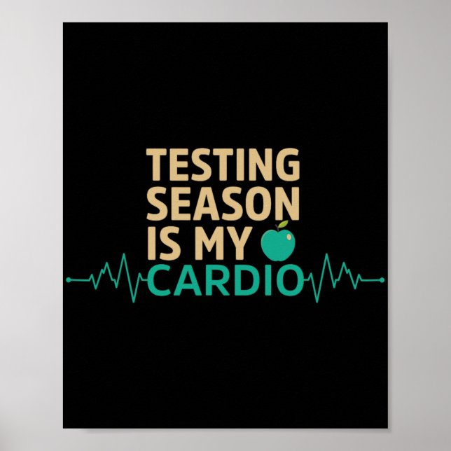 Affiche Jour Pour Les Tests D'Enseignants La Saison Est Mo (Devant)