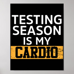 Affiche Jour Pour Les Tests D'Enseignants La Saison Est Mo