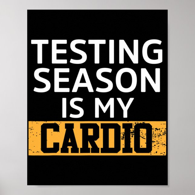 Affiche Jour Pour Les Tests D'Enseignants La Saison Est Mo (Devant)