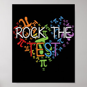 Affiche Jour Rock Le Test de l'enseignant Jour Rainbow Tea