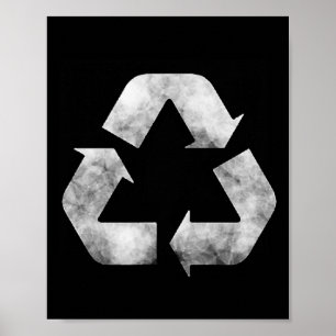 Affiche Jour-Terre-vert-panneau de recyclage-Tout-recycleu