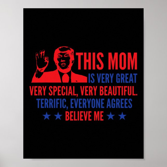 Affiche Jour Trump Citations amusantes de l'élection 2024 (Devant)