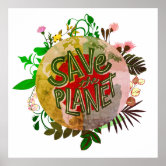 Affiche Aimer, protéger, respecter, sauver la planète terr