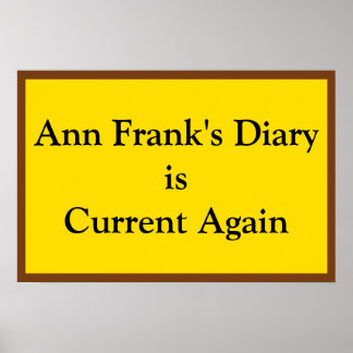 Affiche Journal d'Ann Frank actuel