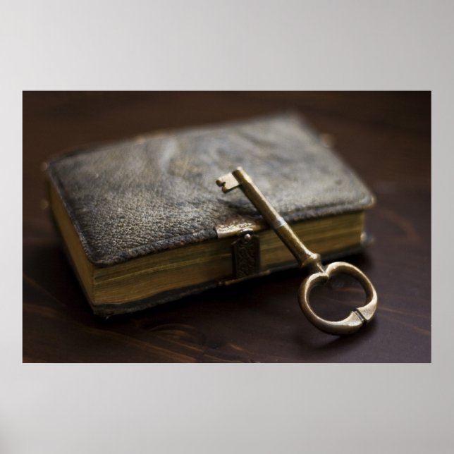 Affiche Journal de bord en cuir sous Verrouillage et clé (Devant)